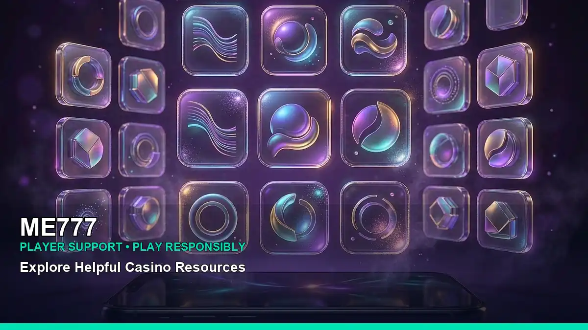 ME777 mobile gaming access displayed on a smartphone at night